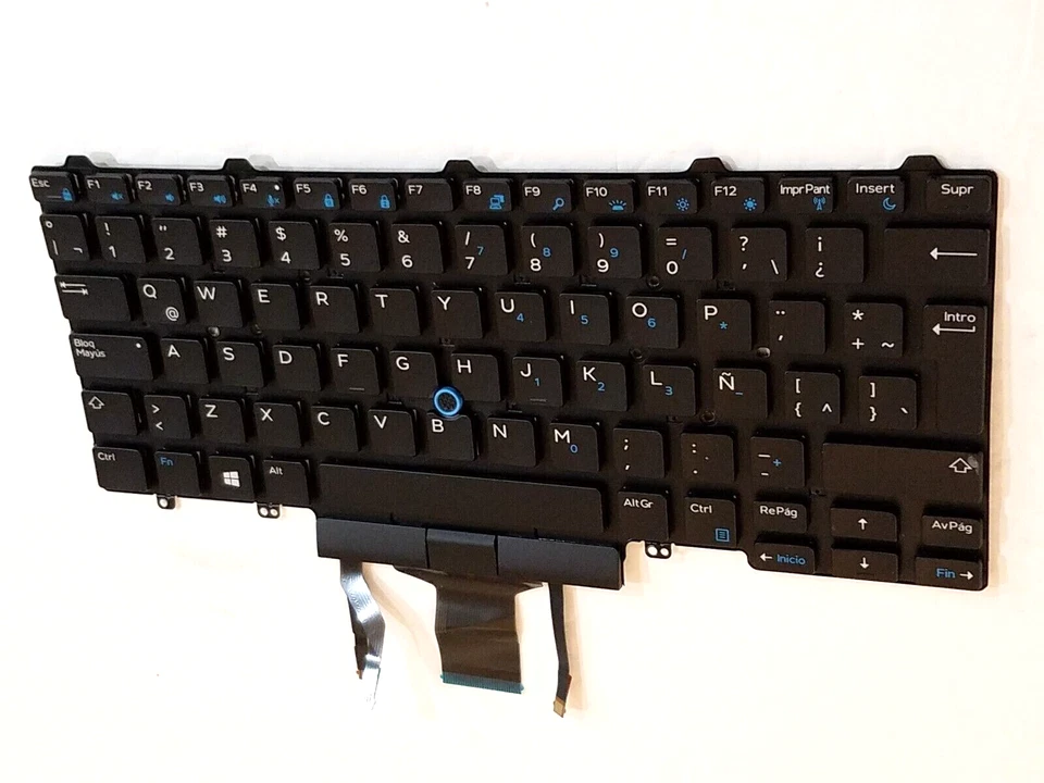 NEW GENUINE Dell Spanish Latitude E7450 E5450 Laptop Keyboard Dual Point - KFHY6 - Image 1 of 1