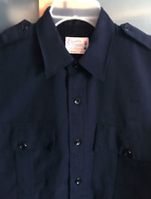 Vintage Elbeco Simpson's Citation Police Button Down Shirt, Black L - Excellent