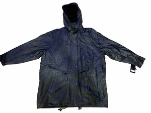 New Vintage Ben-Z Removable Hood And Fur Lining Mid Length Leather Jacket Sz XL - Picture 1 of 12