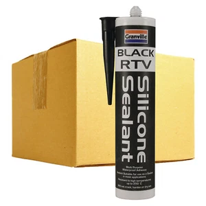 12 x Granville BLACK RTV Silicone Instant Gasket Waterproof Adhesive Sealant - Picture 1 of 2