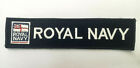 Original British Navy Titel Truhe Streifen/Band RN Royal Navy mit Haken & Schlaufe