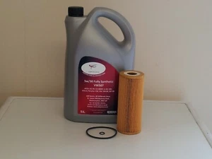 5w30 Fully Synthetic Eng. Oil & Oil Filter Suits Some Audi Diesel 5ltr - Picture 1 of 2