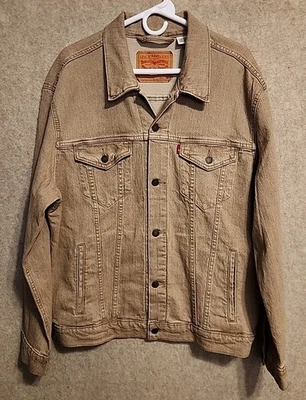 Levi’s Original Trucker Jacket Brown tan Denim Men’s Size XLarge XL - Image 1 of 4