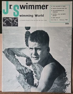 Swim World and Junior Swimmer February 1962 No. 2 Vol. 3 Magazine Vintage - Picture 1 of 1