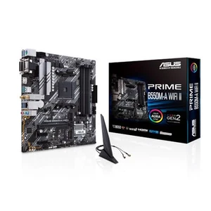 Placa madre ASUS PRIME B550M-A WIFI II AMD Ryzen 5000 Series AM4 B550 mATX - Imagen 1 de 12