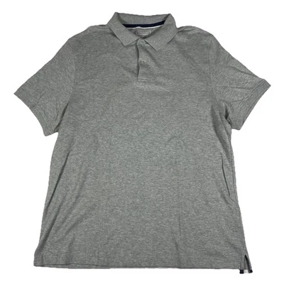 Club Room Men's Short-Sleeve Button Top Polo Shirt Gray Size XL - Image 1 of 4