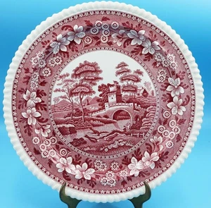 Copeland Spode - Pink Tower - 12 1/2" RUNDER HACK-/SERVIERTELLER - Bild 1 von 1