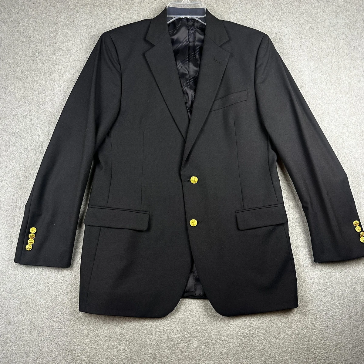 ブルックスブラザーズ 1818 Fitzgerald 銀ボタン 黒 40 中古・古着通販】BROOKS BROTHERS (ブルックスブラザーズ) 1818