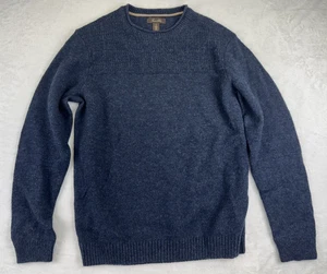 Tasso Elba Herren Pullover mittelblau Wolle/Alpaka Mischung Rundhals Pulli - Bild 1 von 9