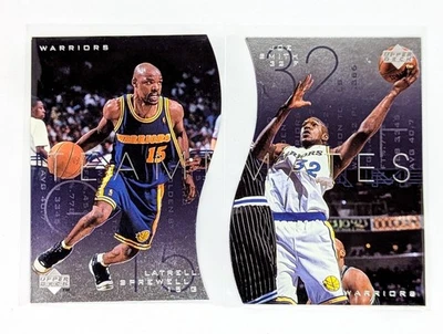 Compañeros de equipo de cubierta superior 1997-98 #T17 Latrell Sprewell #T18 Joe Smith Warriors Foto 1 de 2