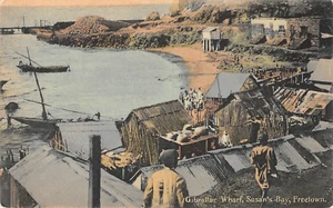 Gibraltar Wharf Susan's Bay Freetown Sierra Leone Africa c1910s Vintage Postcard - Picture 1 of 2