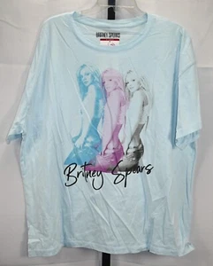 Britney Spears Collection Light Blue Soft Short Sleeve Tee Size XL 100% Cotton - Picture 1 of 4