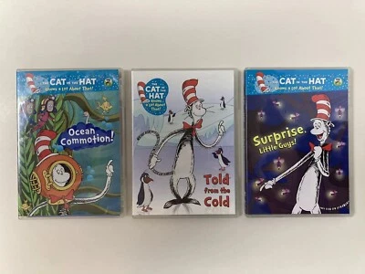 The Cat in the Hat DVD Lot 3 DVDs Ocean Commotion, Told from the Cold, Surprise - Image 1 of 4