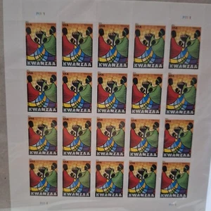 USPS 2011 Scott #4584 - Forever - KWANZAA HOLIDAY - Sheet of 20 - New sealed - Picture 1 of 1