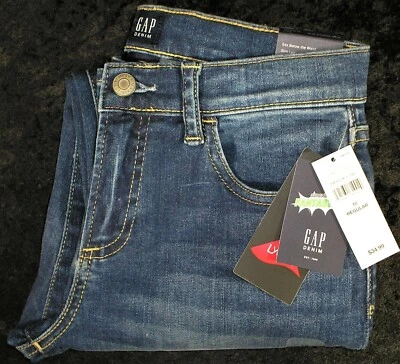 Pantalones de mezclilla Fantastiflex regulares elásticos altos pierna ajustada Gap para niños - Nuevos con etiquetas Foto 1 de 4