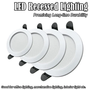 Led Recessed Ceiling Downlight Lamps Cool White 6000k No Driver Needed 220v 240v - Picture 1 of 15