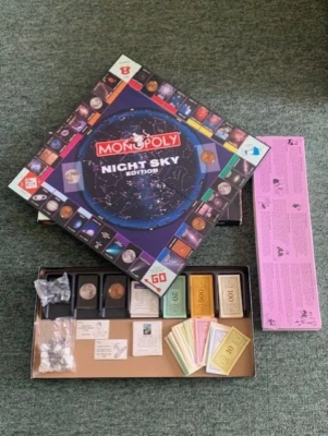 Night Sky Edition Monopoly USAopoly Parker Brothers 2004 - Missing Instructions - Image 1 of 4