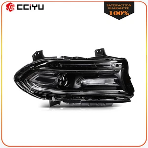 Passenger RH Side Fits 2015-2023 Dodge Charger Black Housing Headlight Assembly - Picture 1 of 8