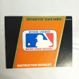 Manual de instrucciones de Major League Baseball MLB NES Nintendo *SOLO*