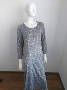 GUDRUN SJODEN grey floral maxi dress size XL - Picture 1 of 11