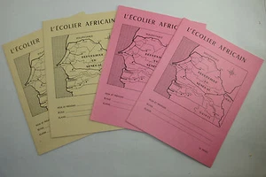 LOT AF6 4 CAHIERS SUR LE SENEGAL AFRIQUE AFRICAIN ECOLE SCOLAIRE ANCIEN ECOLIER - Picture 1 of 1