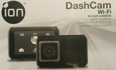 ION DashCam WI-FI HD Camera Super Wide Angle with Built in GPS Mount + Charger - Image 1 of 4