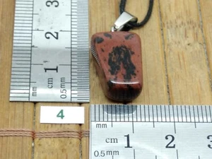 Pendentif OBSIDIENNE MAHOGANY + cordon reglable mineraux pierre lithotherapie - Picture 1 of 1
