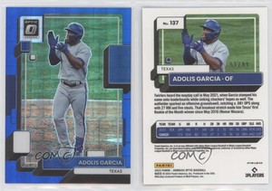 2022 Panini Donruss Optic Blue Pandora Prizm /99 Adolis Garcia #137