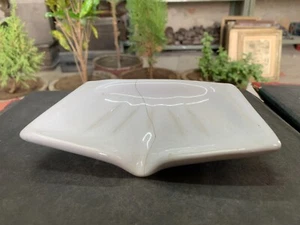 1970's Old Vintage Handmade Glossy Ceramic Corner Bath-Shower Soap Dish Tray - Picture 1 of 11