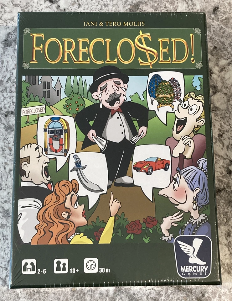 Foreclosed Board Game - Mercury Games New & Sealed - Image 1 of 4