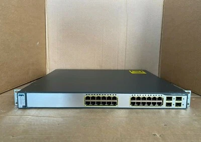 Cisco 3750G-24TS-E1U + IOS 15 & Bracket Cisco Catalyst C3750G-24TS-E1U (Inc VAT) - Image 1 of 4