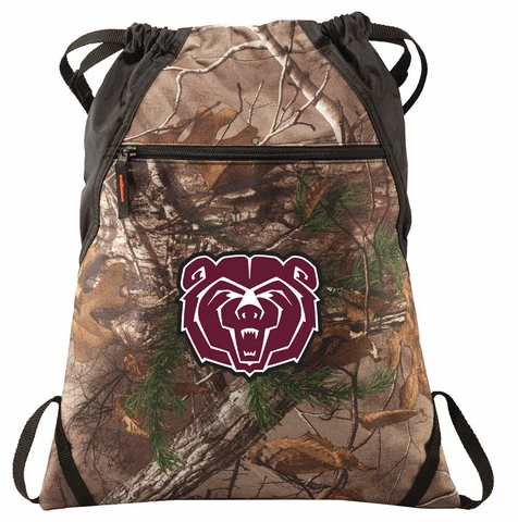 Missouri State Bears Camo Cinch Pack REALTREE Missouri State University Bag Cover