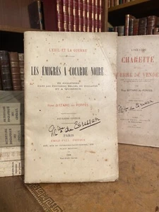 Les émigrés à cocarde noire. Bittard des Portes. 1908. Contre-révolution Chouans - Picture 1 of 13
