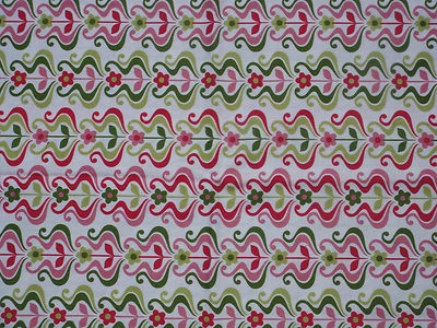 POP POSIES, Robert Kaufman, Pinks/Greens/ on White, 100% Organic Cotton, 1 yard - Image 1 of 4