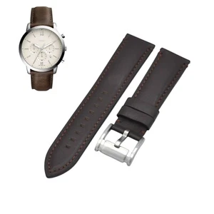 Correa de reloj de cuero marrón FS5380 22 mm para fósil - Imagen 1 de 7