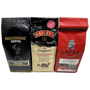 Paquete de café con sabor con mantequilla de maní plátano, crema irlandesa y ciudad original - Imagen 1 de 10