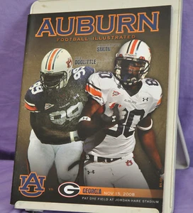 2008 Auburn Tigers vs Georgia Bulldogs Gameday Football Program - Picture 1 of 1