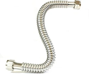 15" Corrugated Stainless Steel Flexible Water Line 3/4” FIP X 3/4” Water Heater - Picture 1 of 5