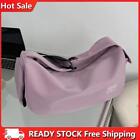 Solid Color Fitness Bag Zipper Fitness Training Bag for Men Women (Purple)