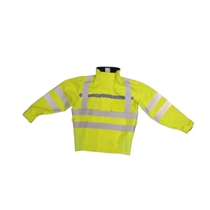Hi Viz Blouson Bomber Jacket Waterproof Coat Hi Vis Recovery Ex Police Security - Picture 1 of 4