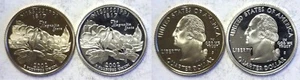 2002-S Mississippi Statehood Quarter Silver & Clad Proofs 2 Coin Set - Picture 1 of 3