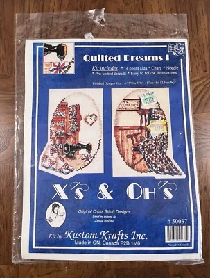 Kit de punto de cruz contado X's and Oh's 50037 acolchado Dreams I silla/armario edredones Foto 1 de 2