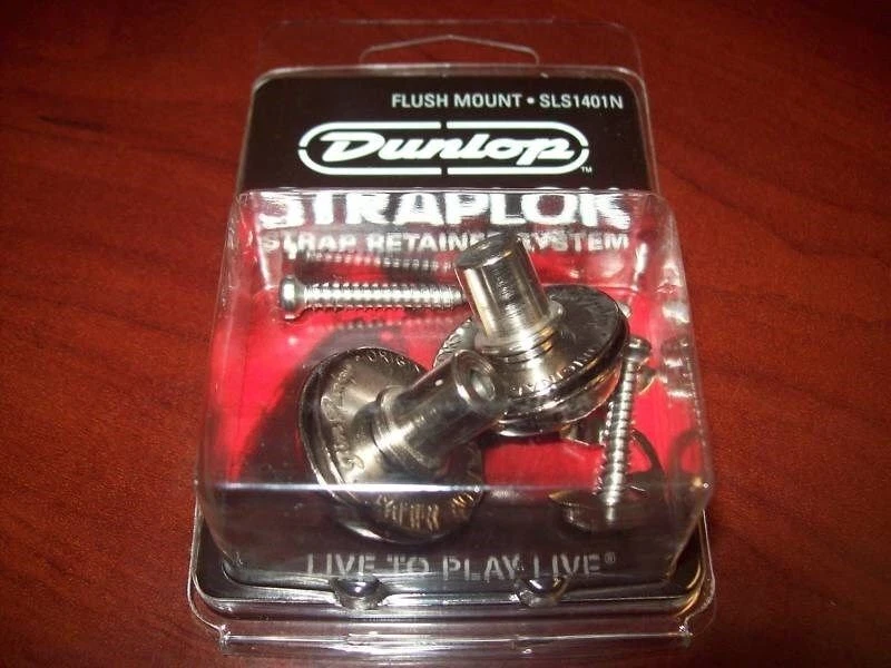 NOVO - Dunlop Flush Mount Strap Lock System, SLS1401N - NÍQUEL - Imagem 1 de 1