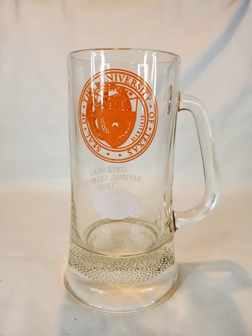 University of Texas Longhorns National Champions Centennial 1969 Glass Mug Stein Cover