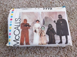 McCalls Childrens Star Wars Costumes Sewing Pattern 7772 Size XS 4-6 From 1981 - Picture 1 of 2