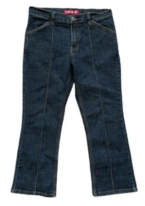 Zana Di Jeans Denim Capris Jeans Women Size 5 Stretch Dark Wash Straight Leg - Picture 1 of 8