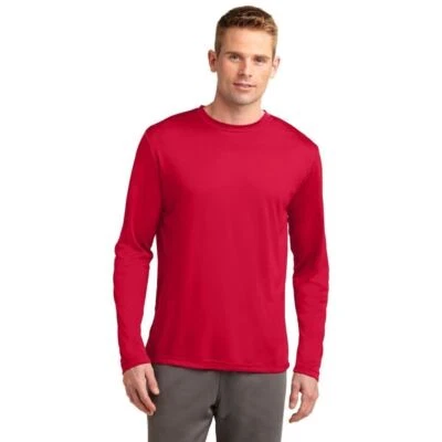 Sport-Tek TST350LS BIG & TALL Long Sleeve T-Shirt Dry Fit Moisture Wicking Dri - Image 1 of 2