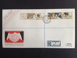 GB 1982 Juego de Tecnología de la Información en Cubierta del Primer Día - Matasellos CDS Willenhall - Imagen 1 de 2