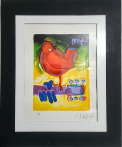 PETER MAX 12x16 in. Acrylic painting (Handmade) signed, numbered & stamped - Picture 1 of 5