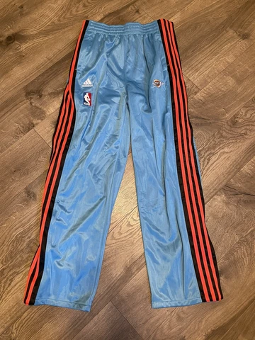 OKC Oklahoma City Thunder Adidas NBA Authentics Tear Away Pants Mens M Medium Cover